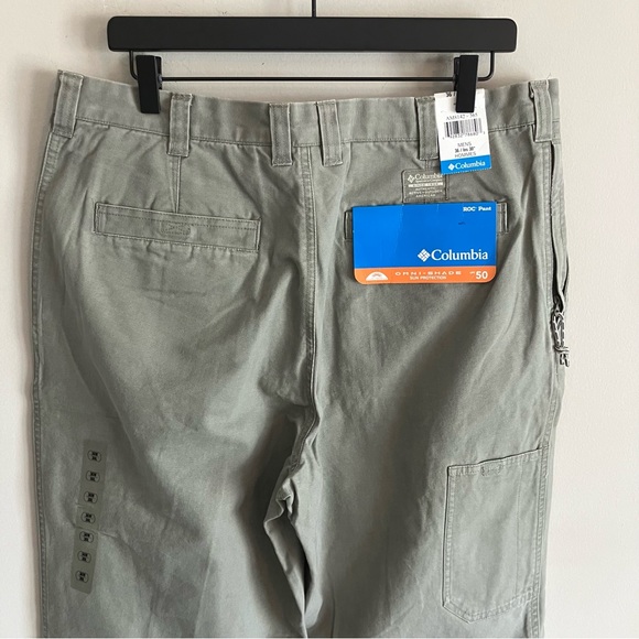 NWT Columbia Men’s ROC Pants Omni Shade UPF 50 AM8142-365 Sage 36 30 - Picture 5 of 9